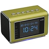 Jumbl™ Mini Hidden Spy Camera Radio Clock w/Motion Detection & Infrared Night Vision - Built-In Screen, Speaker, Micro SD Slot & AUX Line In - Standalone Operation w/o Need for Computer for your Home, Kids & More - Green