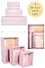 HappiBox Hikidashi Box Set of 3 | Dresser Drawer Organizer for Clothes | Decorative Storage Box with Lid | Clothing Organizer | Desk Drawer Organizer| Organizing Bin | Memory Box | Cardboard (Pink)
