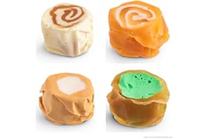 Taffy Shop Caramel Lovers Mix Salt Water Taffy - Small Batch Salt Water Taffies Made in the USA - Super Soft, Sweet, Taffy Candy - Guaranteed Fresh - Gluten-Free, Soy-Free, Peanut-Free - Personal (7oz) Bag