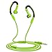 BESIGN SP01 Wired Sweat Proof Earphones, 3.5mm Stereo Sports Running Earbuds, Headsets, Headphones With Mic and Remote Control for Smartphones, Tablets, Mp3 Players (Green)