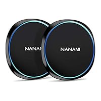 NANAMI Fast Wireless Charger,10W Qi-Certified Wireless Charging Pad [2 Pack] Compatible Samsung S10/S10+/S9/S8/S7/Note 10/9/8, 7.5W for iPhone 11/11 Pro/11 Pro Max/XS Max/XS/XR/X/8/8 Plus/New Airpods