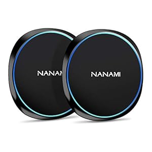NANAMI Fast Wireless Charger [2 Pack] – Qi Certified Wireless Charging Pad for iPhone 14/13/13 Pro/12/SE 2020/11 Pro/XS…