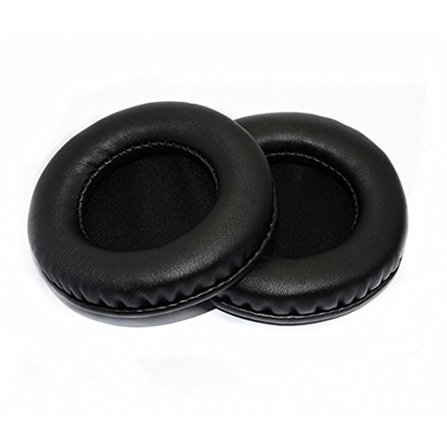 YunYiYi Leather Replacement Foam Ear Pads Pillow Earpads Cushions Cover Repair Parts for JVC Harx700 Harx900 HA-RX700 HA-RX900 Headphones (Black)