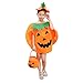 Etistta Halloween 3PC Pumpkin Costume for Kids Children Cosplay Party Clothes (Orange)