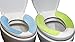 THE GUI’S HOUSEWARE Silicone Sticky Bathroom Warmer Washable Health Toilet Seat Cover Pads (1 set Green & 1 set Blue .ultra-thin type,thickness is 0.04inch)