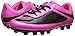 Vizari USA Boys Girls Soccer Cleats | Youth Firm Ground Athletic Outdoor Football Shoes for Toddler, Little Kid, Big Kid | Lightweight & Durable Pink/Black
