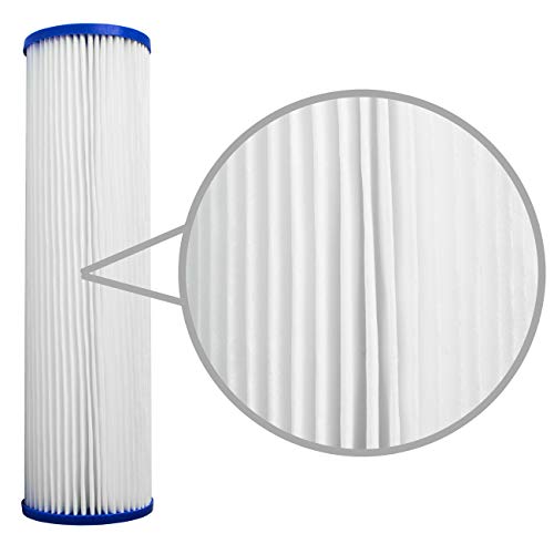 Pleated Poly Sediment Water Filter Cartridge 10x2.5 20 Micron 25 Pack