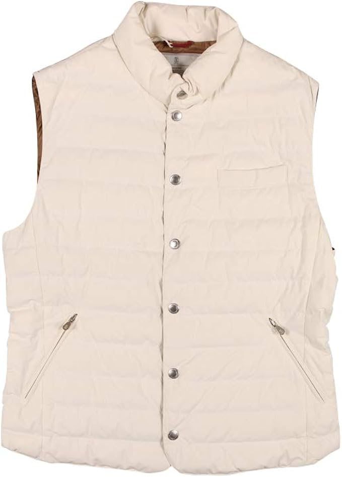 Amazon M Brunello Cucinelli ブルネロクチネリ ダウンベスト メンズ ホワイト 白 Mm 並行輸入品 ベスト 通販