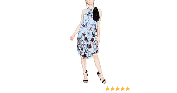 Amazon.com: RACHEL Rachel Roy Vestido de bufanda estampado de mujer : Ropa,  Zapatos y Joyería
