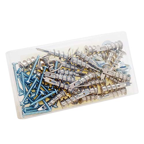 Ansoon Metal Zinc SelfDrilling Drywall/HollowWall Anchor with Screws