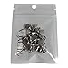 Round Flat Head Chicago Screws Buttons for Leather Crafting, 1/4 Inches (6mm) Repair Screw Post Fastener, Metal Nail Rivet Studs, Silver, 50 Sets, Diameter 5/16 Inches (8mm)