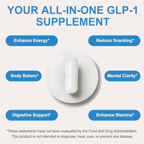 O NATURE . ZIRAN GLP-1 Weight Management Supplement for Women & Men, GLP1 Appetite Control, Energy & Digestion Balance - Vegan, Gluten-Free, Dairy Free, 90 Capsules (Pack of 1)