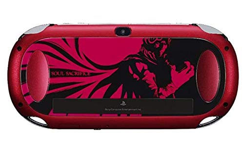 Sony Playstation Vita WiFi 1000 Series OLED Console with 2 Silicon Thumbstick Covers (Renewed) (SoulSacrifie Red)