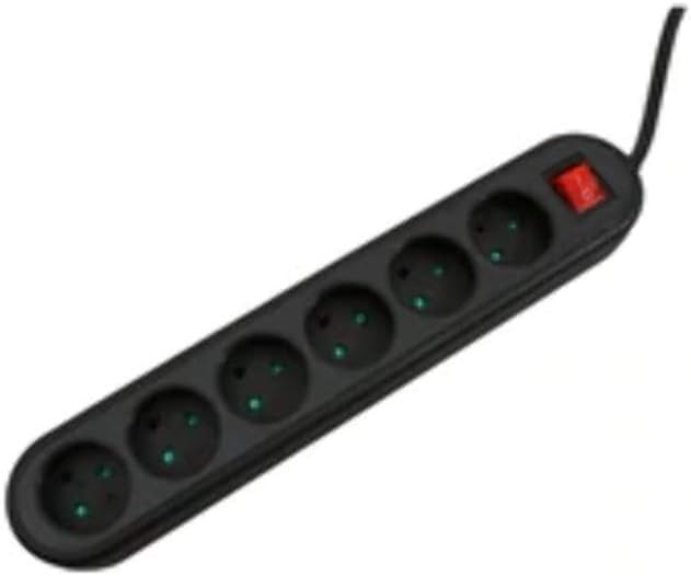 Microconnect GRU0063BDK 6AC Outlet(s) 3m Black Multi-Socket (Black, Black, 3 m)