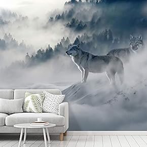 signwin Wall Mural Foggy Forest Removable Self-Adhesive Wallpaper...