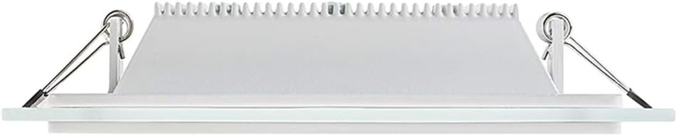 G.W.S® 18W Crystal Glass Edge Square LED Recessed Flat Panel Downlight Ceiling Light Day White (6000K), LED Driver Included - Image 4