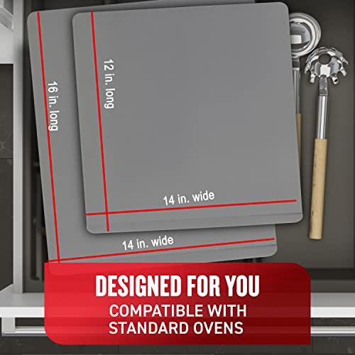 AirBake Dark Nonstick 2 Pack Cookie Sheet Set, 14 x 12in and 16 x 14in