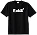 Math Science E=MC2 Equation Adult T-Shirt (Medium, Black)