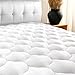 Twin XL Mattress Pad Cover 8-21”Deep Pocket - Cooling Mattress Topper Overfilled 300TC Snow Down Alternative
