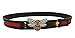 Rhinestone Stone Bee Buckle Lady Pearl Web Genuine Leather Strap Women Belts (31
