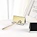 Maxdot 2 Pack Stainless Steel Business Cards Holders Desktop Credit Name Card Display Organizer for Business Mental Name Case Rack for Office Home Daily Use(Champagne Gold)