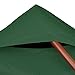 Yescom 10x10Ft Gazebo Top Replacement for Beach Cabanas for 1 Tier Outdoor Canopy Cover Patio Garden Yard Party Dark Green