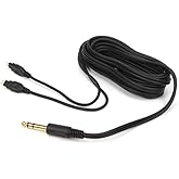 Replacement Cable for SENNHEISER Headphones HD650 HD600 HD580 HD535 HD545 HD565 HD265 with 1/4" 6.3mm plug