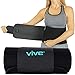 Vive Waist Trimmer for Women & Men (2 Sizes) - Sweat Band Belt Trainer to Lose Belly Fat - Waist Trainer for Weight Loss & Working Out - Sweat Wicking Technology with Superior Back Support Black