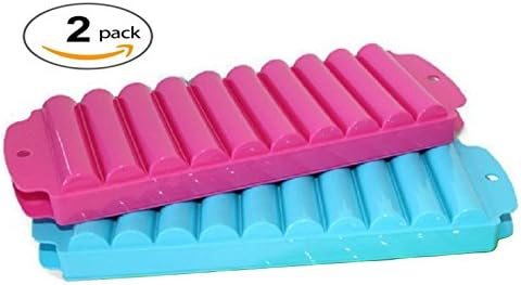 BlueBrass 2 Pack Ice Roll Trays with Covers –Makes Ice Sticks Ideal for Beverage Bottles