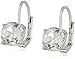 Amazon Collection Sterling Silver Gemstone Dangle Earrings (7mm)