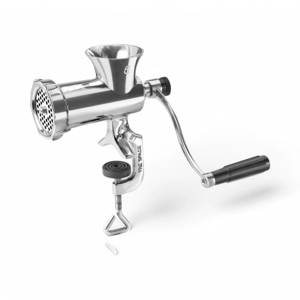 TreSpade No.8 Stainless Steel Manual Mincer