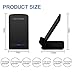 Fast Qi Wireless Charger, Fodlon Wireless Charging Pad for iPhone 8 / 8 Plus, iPhone X, Samung Galaxy Note 8, S8 / S8 Plus, S7 / S7 Edge [No AC Adapter] [Black]