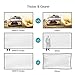 VANKYO Projector Screen 120 Inches 16:9 Portable Indoor Outdoor Projection Polyester Spandex Movie Screen Foldable Wall Mounted with Peel and Hooks