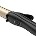 BERTA 2 in 1 Professional Hair Iron,hair straightener&curler dual voltage for travel Ceramic Flat Iron and Curling Iron (Gold)