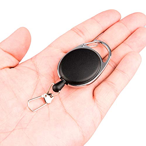 COLOR-LILIJ Portable Fishing Knot Tying Tool Control,4 in 1,Quick Knot Cutter Nippers,Snip,Tying Tool Nail Clippers Line with Zinger Retractor, (Black, Sliver) - Thumbnail 5