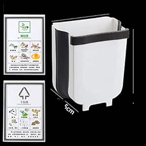 ERFHJ Basura Puerta Colgante Basurero Plegable Bote de Cocina Gabinete