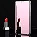 Shinetop iPhone 7 Plus Mirror Case,Luxury Slim Fit Plating Smart Clear View Case Flip PC Hard Cover 360 Full Body Shockproof Protective Skin Cover Compatible with iPhone 7 Plus/iPhone 8 Plus-Rose Gold