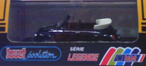 Jouef 1025 1978 VW Beetle 1303 Convertible - Black - Legend Series - 1:43 Scale Diecast