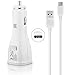 Samsung Galaxy Note 8 Adaptive Fast Charger Type C Cable Kit! [1 Car Charger + 4 FT Type C USB Cable] Adaptive Fast Charging uses dual voltages for up to 50% faster charging! - Bulk Packaging