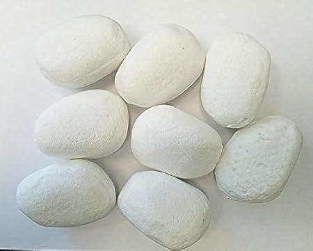 Amazon Com Pearl White Ceramic Lite Fire Stones Set Of 15