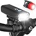 LED Bike Light Combo - 400 Lumen USB Rechargeable Front + FREE Back Light | Best Urban Lighting Kit for its Water-Resistant Rechargable Head Torch and included Aero Tail Light - ProLight