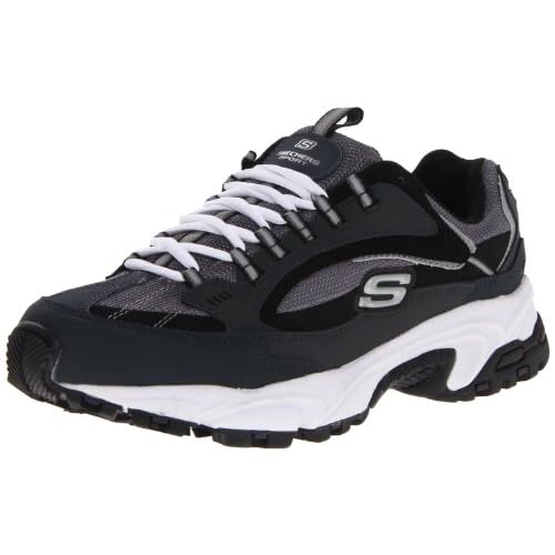 skechers lace up sneakers gris