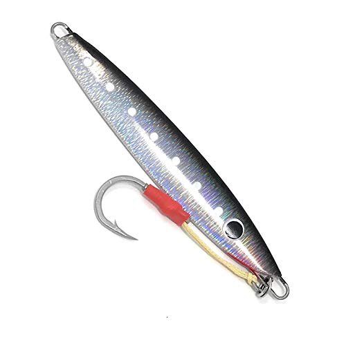Fishing Saltwater jigs Speed Jigging Slow Jigging Pitching Lures,Vertical Jigging Artificial Lures Jigging Lure Fishing jigs (80g New Silver Grey, 80g)