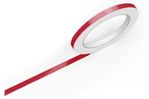 RVINYL 3M 50 Dark Red Gloss Vinyl Pinstriping Tape - Vinyl Striping Lines Stickers, Striping (1/8in x 150ft roll)