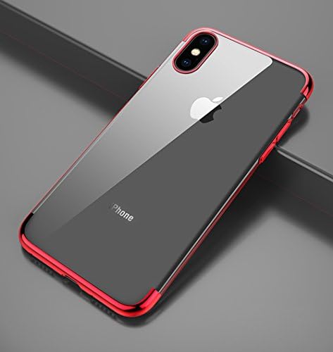 iPhone X Case, Slim Fit Clear PC Cover with Heavy Duty Protective TPU Bumper for iPhone X. (Clear)