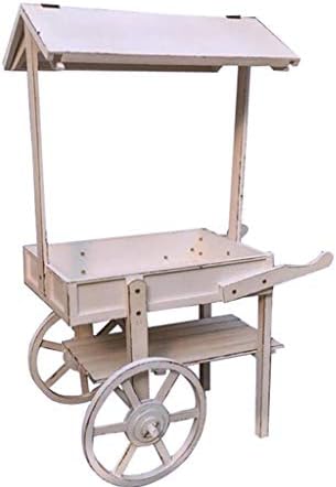 Bestting Plant Stand, Display Potted Rack Home Soft Decorations Wooden Cart Racks Balcony Flower Stand