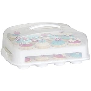 Patisse Cupcake transportbox voor 24 cupcakes en muffins 2 verdiepingen.