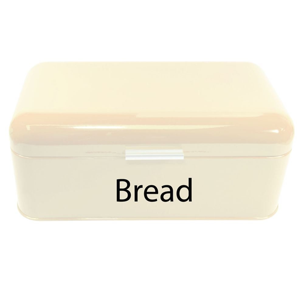 Bread Bin Rectangular Cream Food Storage Bread Boxes Amazon.co.uk