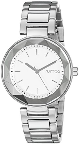 RumbaTime Women's 20236 Madison Gem Analog Display Japanese Quartz Silver Watch
