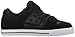 DC Men's Pure Casual Low Top Skate Shoe, Black/Black/White, 11 D D US